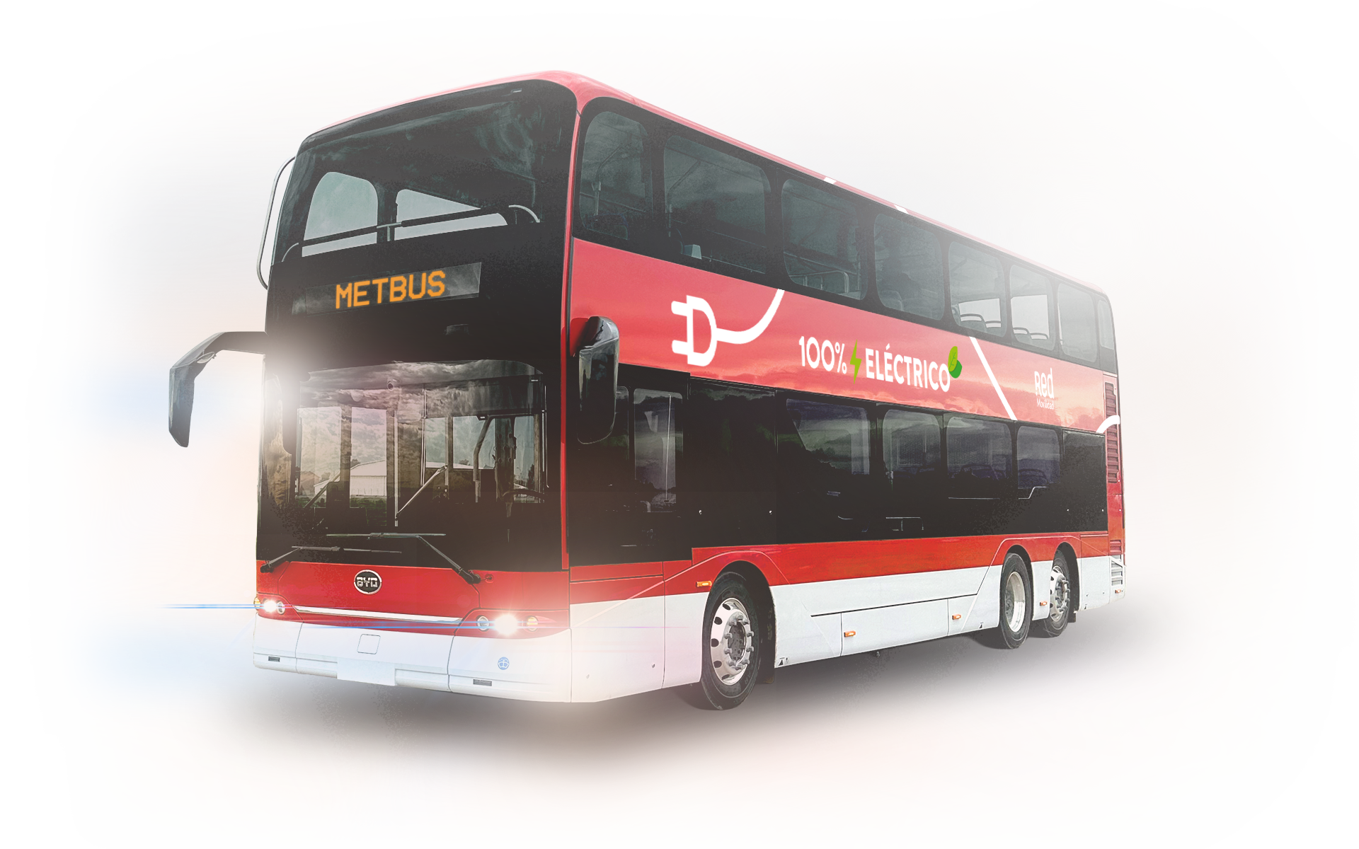 Ilustración de ruta y buses